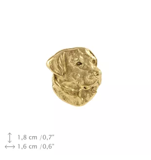 Labrador Retriever, retriever du Labrador - Broche de chien dans une boîte décorative, épingle élégante en plaqué or, épingle de veste de la marque Art-Dog