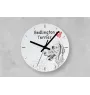 Laekenois Belgian Shepherd Dog - wall clock with a dog, shelf clock with a print, personalized home decoration from the Art-Dog brand