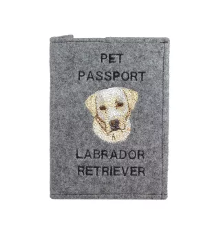 Labrador Retriever - Dog passport case, document case, gift for the traveller from the Art-Dog brand