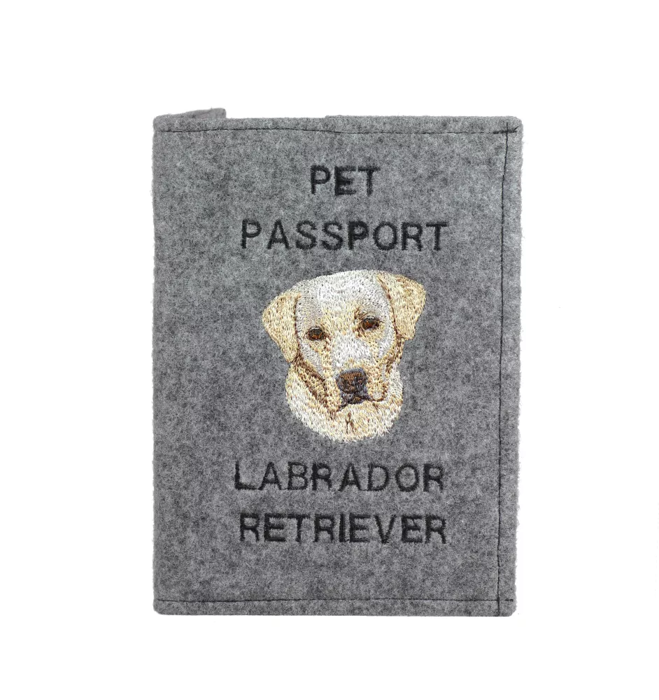 Labrador Retriever - Hundepassetui, Dokumententasche, Geschenk für den Reisenden von der Marke Art-Dog