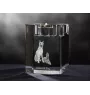 Laekenois Belgischer Schäferhund - Kerzenhalter mit Hundefoto, Teelichthalter aus Kristall, personalisiertes Geschenk der Marke Art-Dog