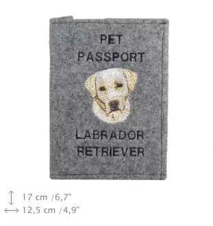 Labrador Retriever - Hundepassetui, Dokumententasche, Geschenk für den Reisenden von der Marke Art-Dog