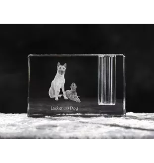 Laekenois chien de berger belge - Porte-stylos, organiseur en cristal avec photo de chien, décoration de bureau unique par la marque Art-Dog