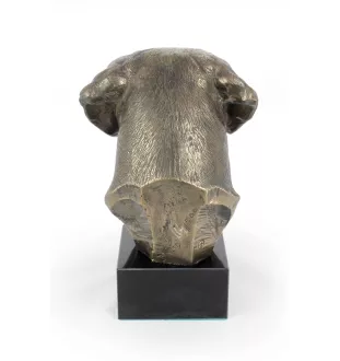 Labrador Retriever, retriever du Labrador - Statue de chien, buste sur socle en pierre, sculpture, trophée pour exposition canine par la marque Art-Dog