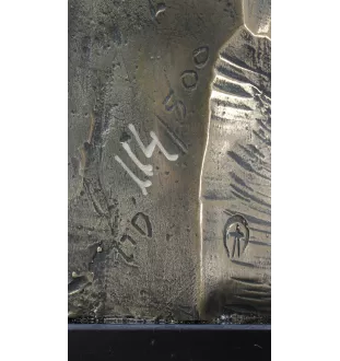 Labrador Retriever - Hundestatue, Büste auf Steinsockel, Skulptur, Trophäe für Hundeausstellung der Marke Art-Dog