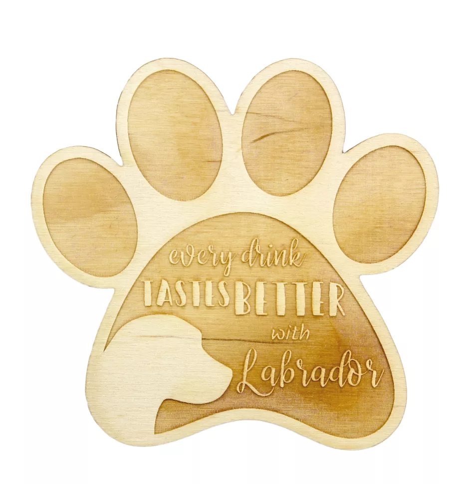 Labrador Retriever, retriever du Labrador - Sous-verre mug, sous-verre gravé avec chien, cadeau pour amoureux des chiens par la marque Art-Dog