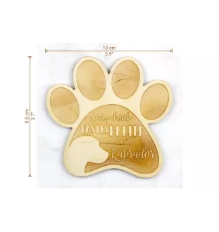 Labrador Retriever, retriever du Labrador - Sous-verre mug, sous-verre gravé avec chien, cadeau pour amoureux des chiens par la marque Art-Dog