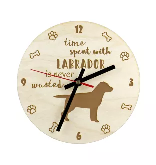Labrador Retriever, retriever du Labrador - horloge avec chien, horloge en bois avec gravure, horloge personnalisée par Art-Dog