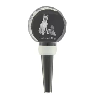 Laekenois Belgian Shepherd Dog - Crystal bottle stopper, unique wine stopper with photo, personalised gift for sommelier by Art-Dog brand
