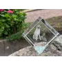 Laekenois chien de berger belge - un cube de cristal avec une photo, une photo de cheval dans le cristal, un presse-papiers cubique de la marque Art-Dog