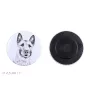 Laekenois Belgischer Schäferhund Magnet mit einem Hundepfotenabdruck, außergewöhnlich leicht, starker Magnet, handgefertigtes Produkt der Marke Art-Dog