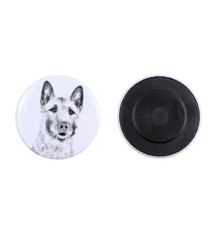 Laekenois Belgian Shepherd Dog - magnet with a dog's pupil, exceptionally light, strong magnet, handmade product by the Art-Dog brand