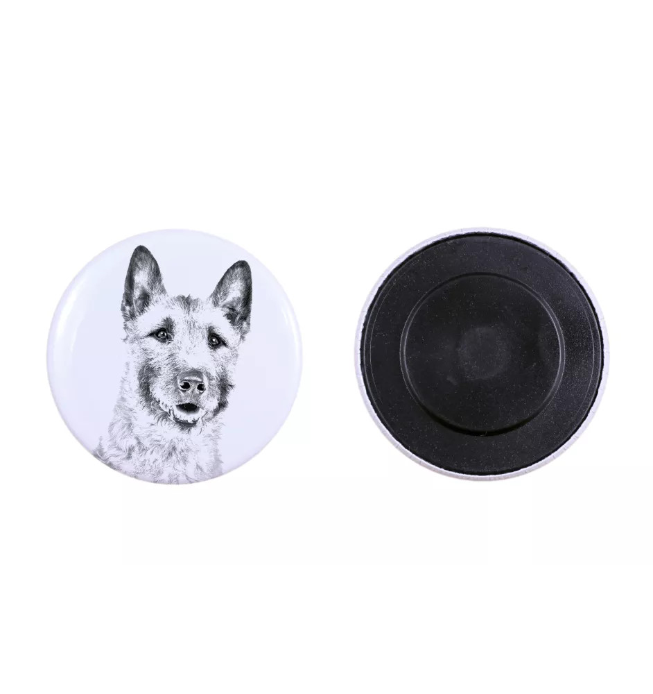 Laekenois Belgian Shepherd Dog - magnet with a dog's pupil, exceptionally light, strong magnet, handmade product by the Art-Dog brand