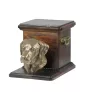 Labrador Retriever, retriever du Labrador - urne pour les cendres d'un chien avec une statuette, une urne élégante pour chien, une urne exceptionnelle avec un buste de chien de la marque Art-Dog