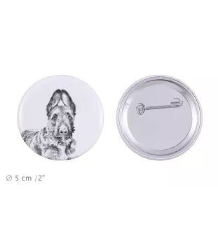 Laekenois Belgian Shepherd Dog - pin with your dog, add your own photo, Art-Dog brand