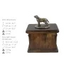 Labrador Retriever urna ze statuetką drewniana Art-Dog