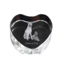 Laekenois Belgian Shepherd Dog - a photo of a dog in crystal, crystal heart, unique photo frame from the Art-Dog brand
