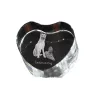 Laekenois Belgian Shepherd Dog - a photo of a dog in crystal, crystal heart, unique photo frame from the Art-Dog brand