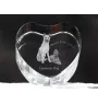 Laekenois Belgian Shepherd Dog - a photo of a dog in crystal, crystal heart, unique photo frame from the Art-Dog brand