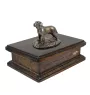 Labrador Retriever - urn for dog ashes, personalized urn with a statue, wooden urn with a dog by Art-Dog brand