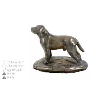 Labrador Retriever - urn for dog ashes, personalized urn with a statue, wooden urn with a dog by Art-Dog brand