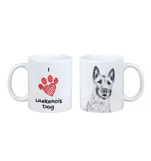 Laekenois chien de berger belge - tasse avec chien, une tasse adorable avec une illustration, un cadeau avec votre photo de la marque Art-Dog