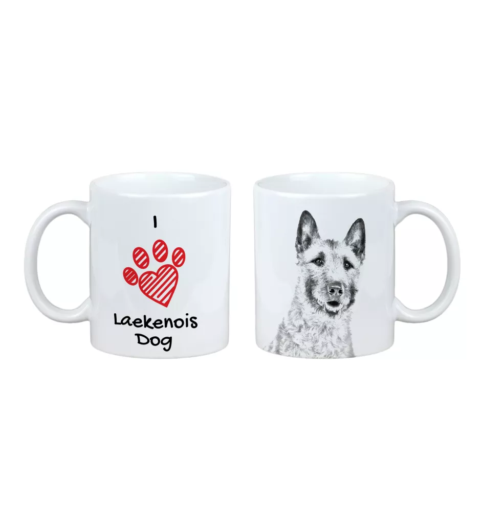 Laekenois Belgischer Schäferhund - Tasse mit Hund, entzückende Tasse mit Grafik, Geschenk mit Ihrem Foto von der Marke Art-Dog