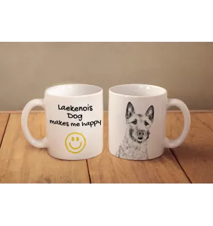 Laekenois Belgischer Schäferhund - Tasse mit Hund, fröhliche Tasse für Hundeliebhaber, personalisiertes Geschenk der Marke Art-Dog