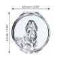 Laekenois Belgischer Schäferhund - Taschenspiegel mit Hund, personalisierter Taschenspiegel, kompakter Spiegel mit Art-Dog-Logo