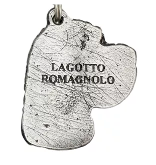 Wasserhund der Romagna, Lagotto Romagnolo - Hundehalsband, einzigartiger Schmuck für den Hundefan, einzigartiger Kreuzotter-Anhänger der Marke Art-Dog