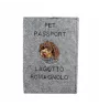 Romagna Water Dog, Lagotto Romagnolo - Dog passport case, document case, gift for the traveller from the Art-Dog brand