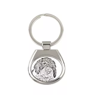 Chien d'eau romagnol, Lagotto Romagnolo - porte-clés avec chien, porte-clés imprimé, breloque personnalisée de la marque Art-Dog