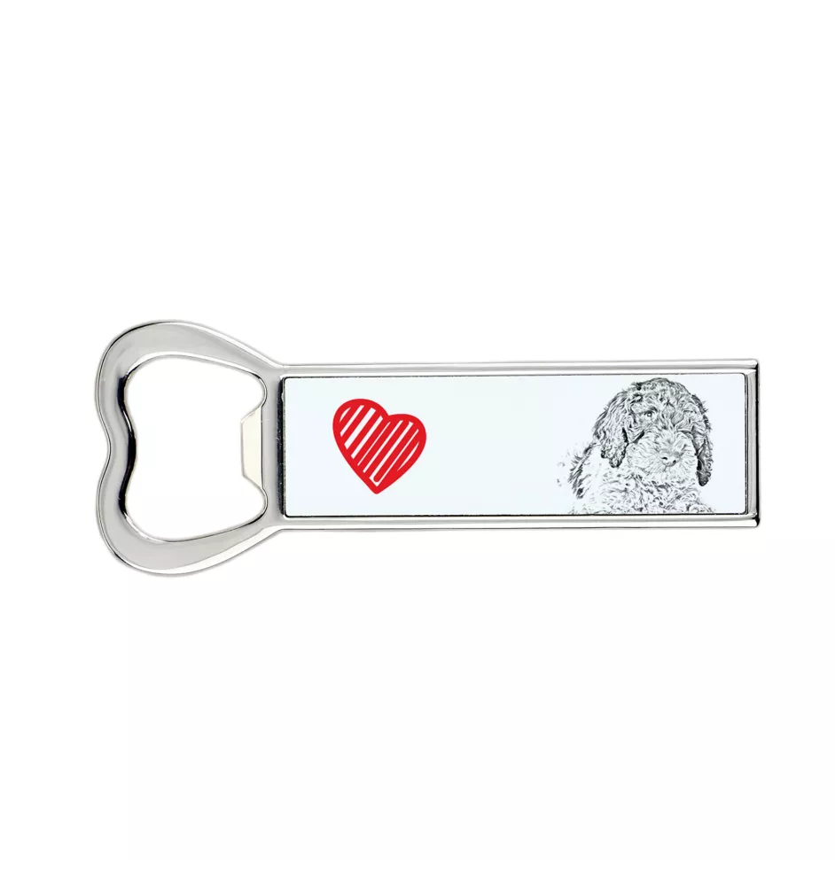 Wasserhund der Romagna, Lagotto Romagnolo - Flaschenöffner mit Hund, personalisierter Flaschenöffner für den Kühlschrank, ein einzigartiges Geschenk für Männer von der Marke Art-Dog