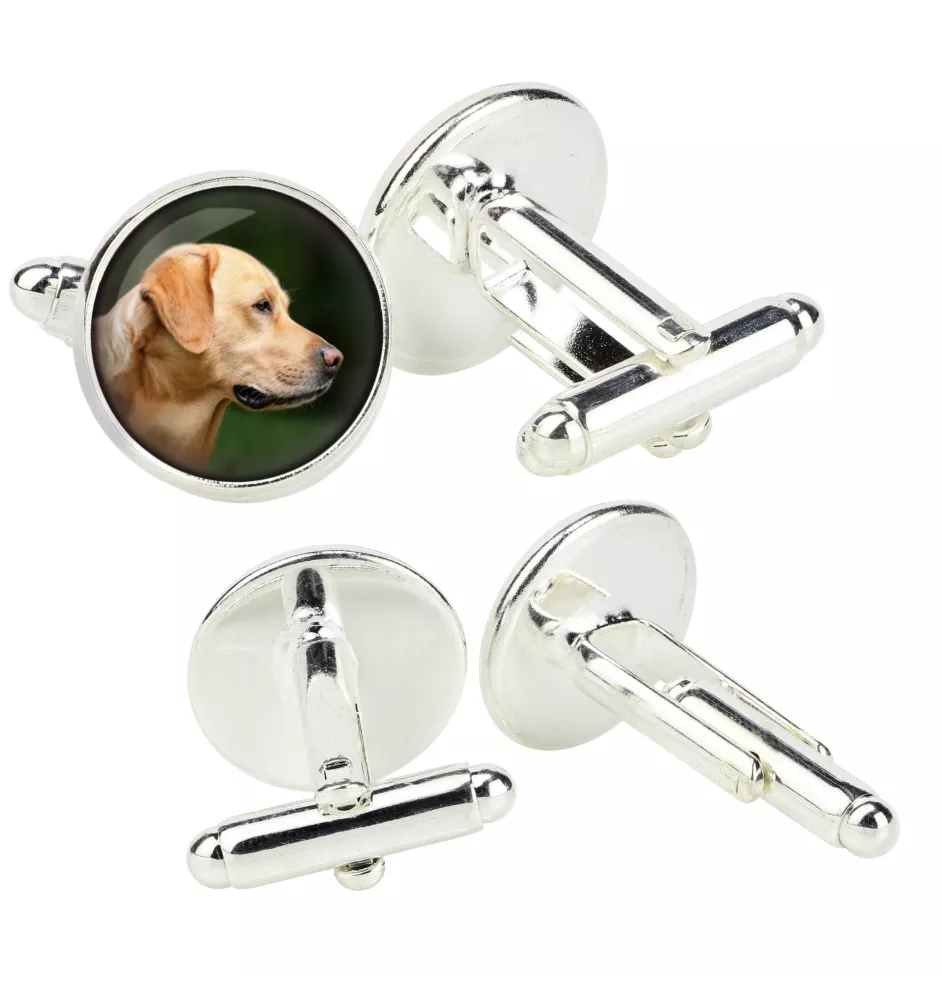 Labrador Retriever, retriever du Labrador - Boutons de manchette dans une boîte, bijoux faits à la main, produit de la marque Art-Dog