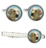 Labrador Retriever, retriever du Labrador I - Boutons de manchette et cravate avec votre photo, accessoire de costume, bijoux pour hommes de la marque Art-Dog.