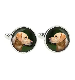 Labrador Retriever, retriever du Labrador - Boutons de manchette et cravate avec votre photo, accessoire de costume, bijoux pour hommes de la marque Art-Dog.