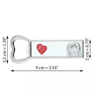 Labrador Retriever - bottle opener with a dog, personalized fridge opener, unique gift for a man by Art-Dog brand