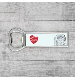 Labrador Retriever - bottle opener with a dog, personalized fridge opener, unique gift for a man by Art-Dog brand