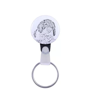 Chien d'eau romagnol, Lagotto Romagnolo - porte-clés avec l'image d'un chien, pendentif avec la propre graphique de la marque Art-Dog