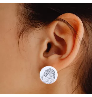 Lagotto Romagnolo kolczyki z psem mały Art-Dog