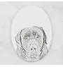Labrador Retriever - commemorative plaque with a photo of a dog, tombstone with a print, personalized oval plaque from the Art-Dog brand