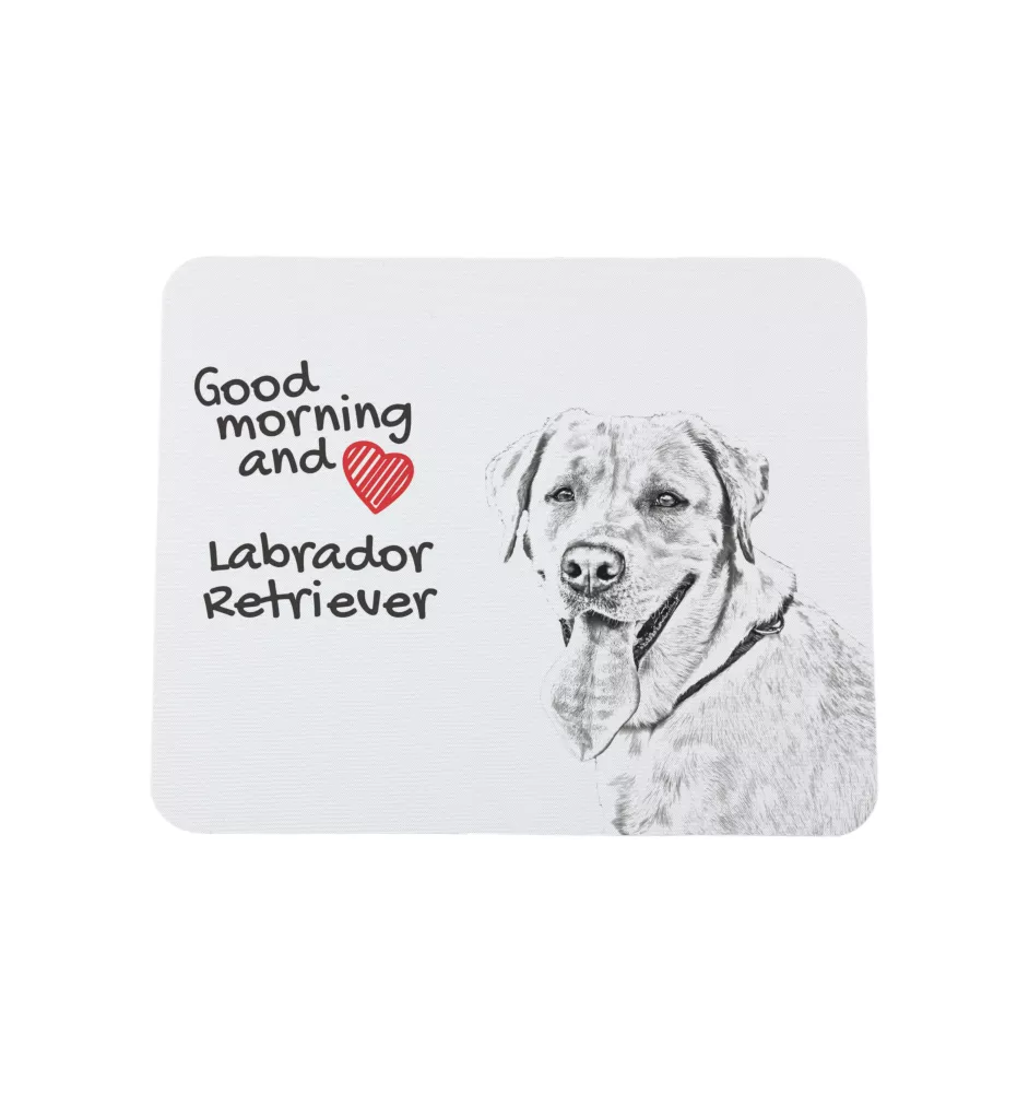 Labrador Retriever I - Mauspad mit Druck, personalisiertes Mauspad mit Hund, einzigartiges Gadget für Büroangestellte von Art-Dog.