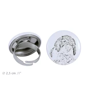 Chien d'eau romagnol, Lagotto Romagnolo - bijoux pour femmes avec l'image d'un chien, produit fait à la main, possibilité d'ajouter sa propre photo, marque Art-Dog