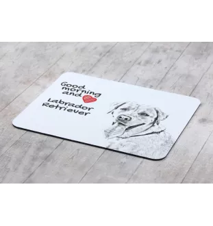 Labrador Retriever, retriever du Labrador I - tapis de souris personnalisé avec impression, tapis de souris personnalisé avec chien, accessoire unique pour employé de bureau de la marque Art-Dog