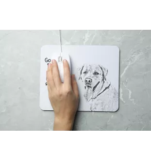 Labrador Retriever, retriever du Labrador I - tapis de souris personnalisé avec impression, tapis de souris personnalisé avec chien, accessoire unique pour employé de bureau de la marque Art-Dog