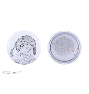 Romagna Water Dog, Lagotto Romagnolo - pin with your dog, add your own photo, Art-Dog brand