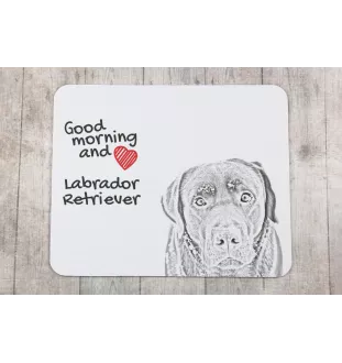 Labrador Retriever - mouse pad with print, personalized dog-themed mouse pad, unique gadget for an office worker by Art-Dog brand