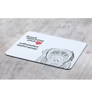 Labrador Retriever - mouse pad with print, personalized dog-themed mouse pad, unique gadget for an office worker by Art-Dog brand