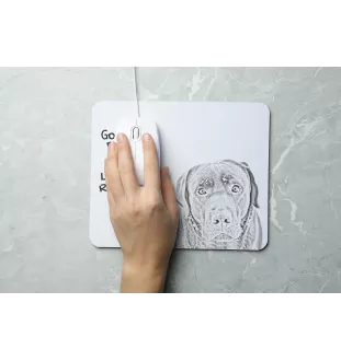 Labrador Retriever - mouse pad with print, personalized dog-themed mouse pad, unique gadget for an office worker by Art-Dog brand
