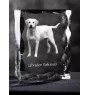 Labrador Retriever I - crystal with a picture of a dog, glass statuette with a picture, unique frame with a picture from Art-Dog brand